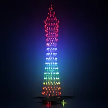 Светильник-куб с одним чипом, креативный набор для самостоятельной сборки, музыкальный спектр, электронный комплект для выпускного