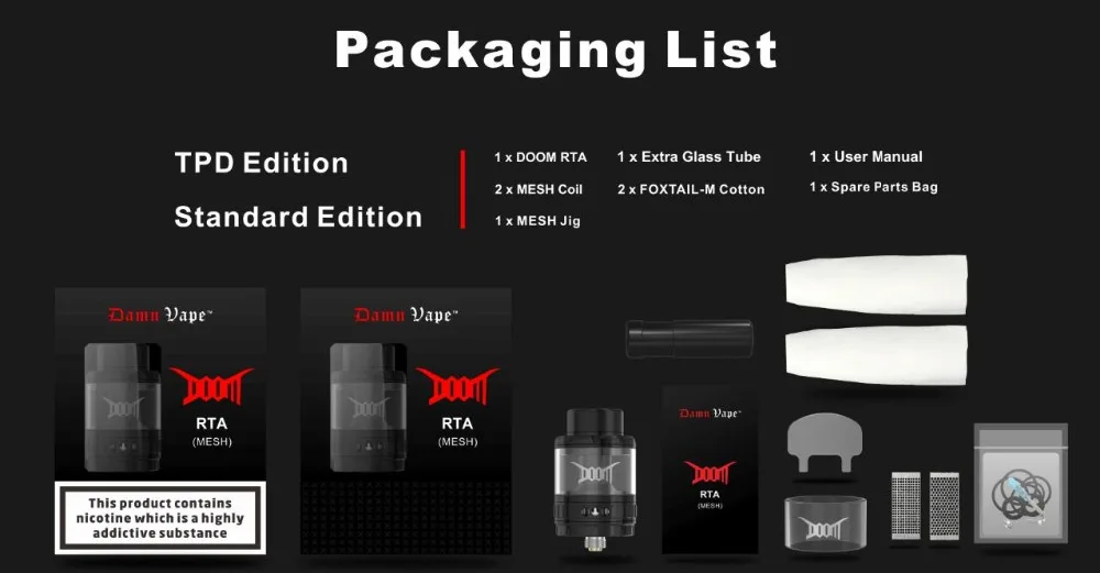 Damn Vape Doom Mesh 26mm RTA-7