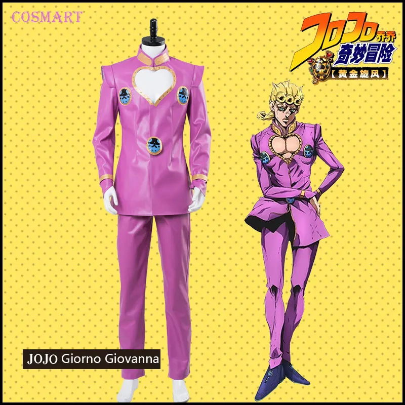 

Anime JoJo's Bizarre Adventure: Golden Wind Giorno Giovanna Cosplay Costume Uniform Carnival Halloween Costumes for man Free shi