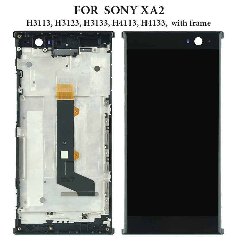 

For Sony Xperia XA2 LCD Display With Touch Screen With Frame Assembly Replacement For Sony Xperia LCD H3113 H3123 H3133 H4113