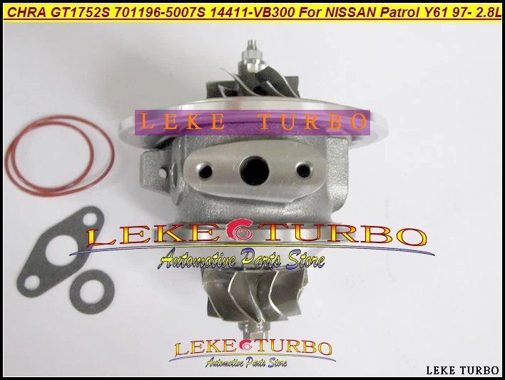 Turbo Cartridge CHRA Core GT17 701196-0007 701196 701196-0001 701196-0002 701196-0006 For NISSAN Patrol Y61 RD28TI RD28ETI 2.8L Turbo Cartridge CHRA Core GT17 701196-0007 701196 701196-0001 701196-0002 701196-0006 For NISSAN Patrol Y61 RD28TI RD28ETI 2.8L
