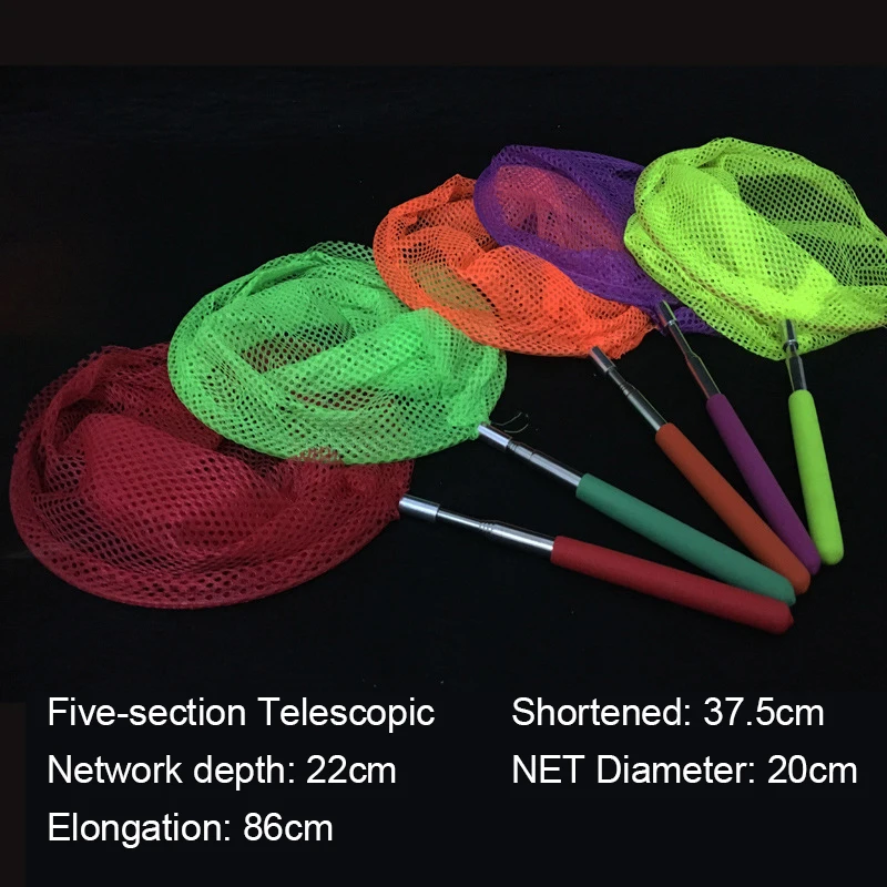 Colorful Kids Telescopic Butterfly Net Fishing Butterfly Bug Insect Net Telescopic Handle Toy Extendable Fishining Net Gifts Colorful Kids Telescopic Butterfly Net Fishing Butterfly Bug Insect Net Telescopic Handle Toy Extendable Fishining Net Gifts