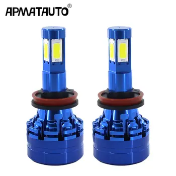 

2x Auto 90W 12000LM H7 LED H4 H11 H8 9006 Car Headlight Bulbs 6000K 4 sides Automobiles Car Lights LED 12V 24V Front Fog Light