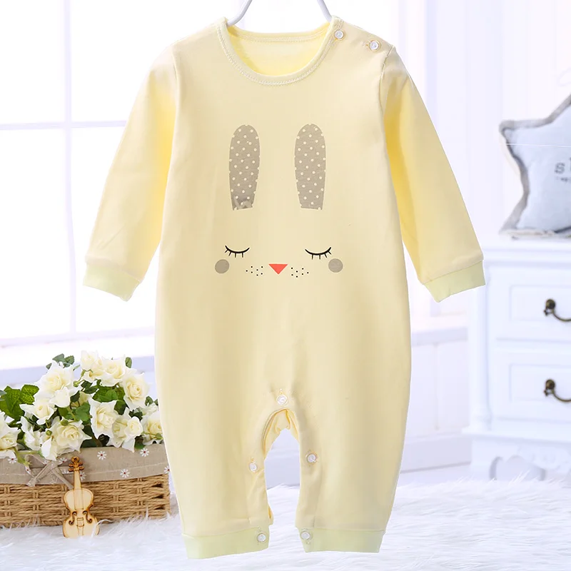 

New 2017 Autumn/spring brand Baby Rompers clothes long sleeved coveralls for newborns Boy Girl cotton 0-12M Infant's Clothing