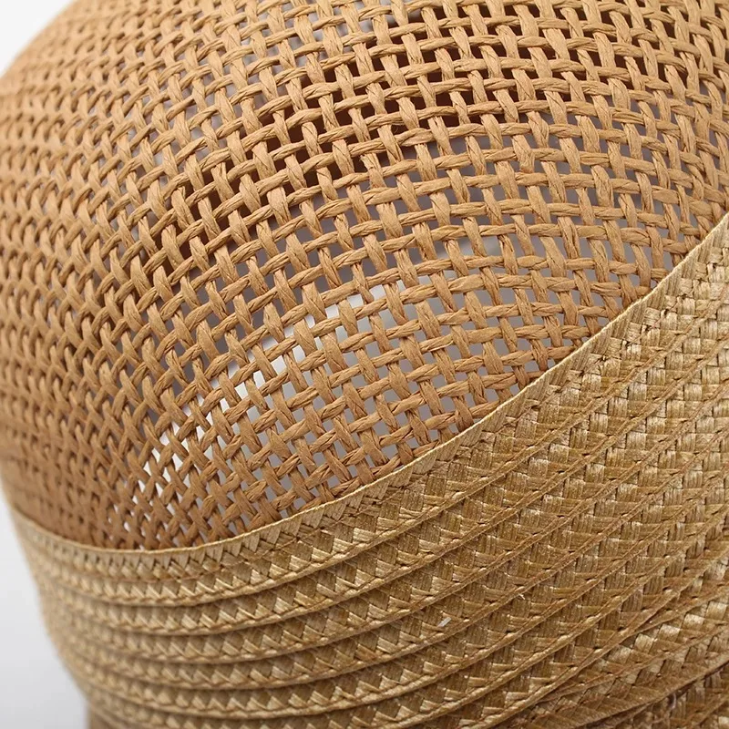 Бумажная соломенная летняя сетчатая бейсболка Gorras для мужчин и женщин