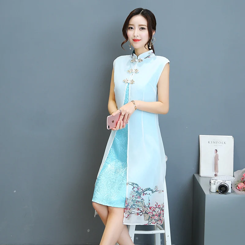 aodai cheongsam платье традиционная Восточная одежда ao dai платья короткое Кружевное платье для женщин вьетнамское платье Ципао