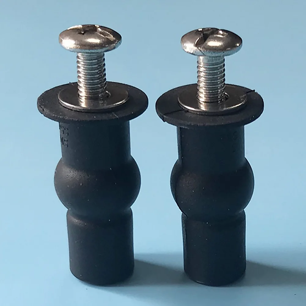 

1Pair Small Reusable Home Easy Install Tool Rubber Top Universal Fixing Nuts Professional Toilet Seat Solid Expansion Screw