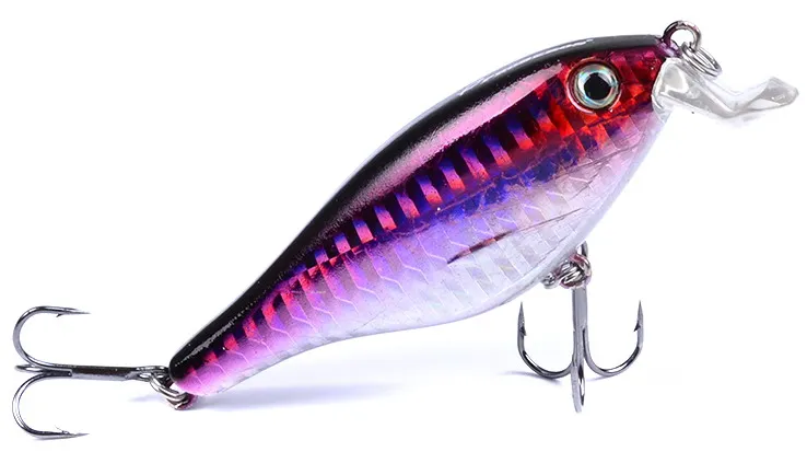 1 шт. Vib Topwater Painting Crankbaits пластиковые рыболовные приманки 8,4 см/11 г VIB приманка для окуня 6 цветов рыболовные снасти на пескаря - Цвет: E