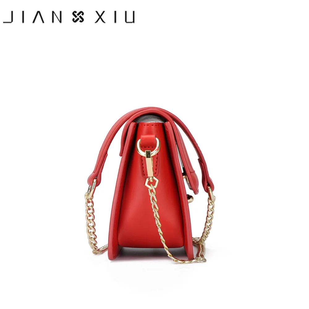 Kopen JIANXIU Brand Vrouwen Mode Messenger Bags Split Lederen Schoudertas Crossbody Keten Tas Multi pocket Ontwerp 2018 Vrouwelijke Kleine Tote