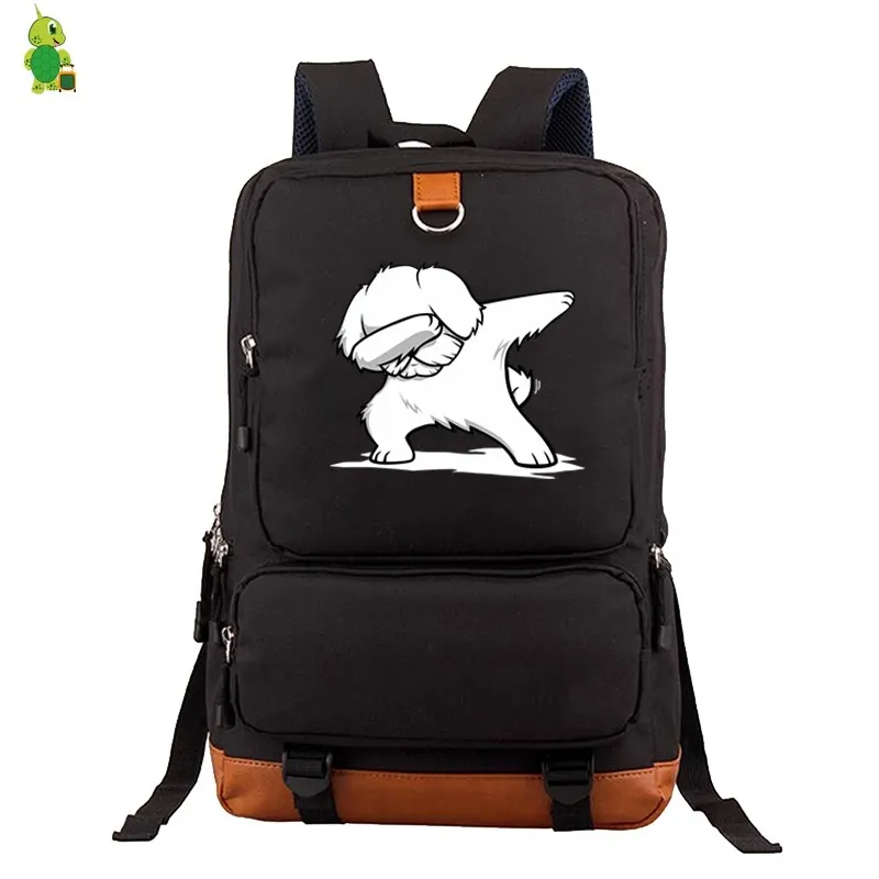 

Teenagers School Bags Mini Pig Bull Terrier Maltese Animal Backpack Women Men Laptop Backpack Casual Travel Bags Large Backpack