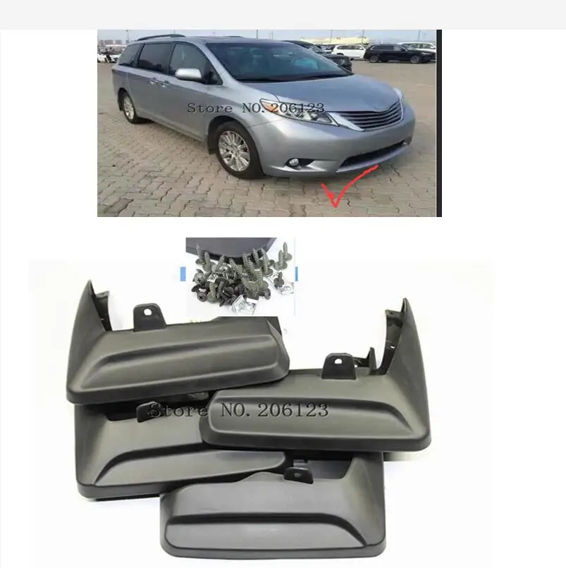 Car Mud Flaps Splash Guard Mudguard Mudflaps For Toyota Senna 2012-2021