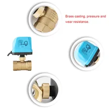 220V электрический шаровой клапан латунный моторизованный двухсторонний прочный водонепроницаемый переключатель типа HVR88