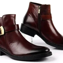 На осень-зиму Мартин Роскошные Мужские модельные сапоги натуральная кожа высокого качества ботильоны мужская обувь для бизнеса свадьба