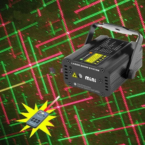 

New 4 patterns remote mini laser stage light Power amplifier dynamic bar KTV radium shoots the light