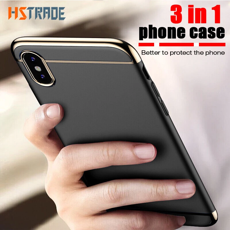 

HSTRADE Luxury Plating Scrub Protective case For iPhone X 10 Cover Bumper On The for Apple iPhone X Case Shell