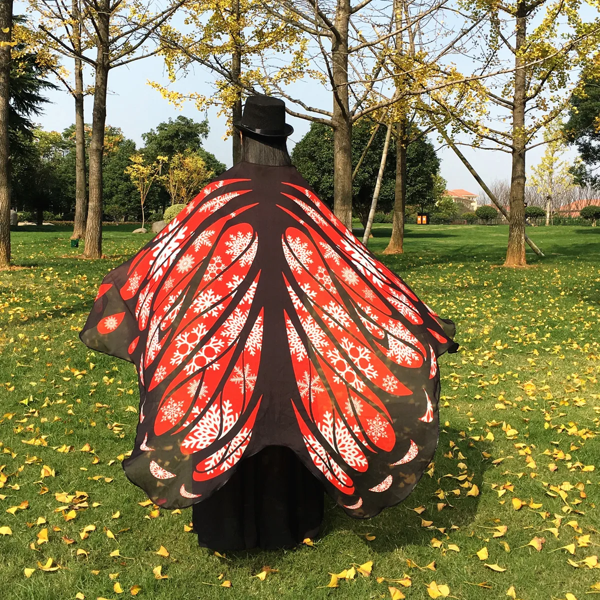 Плащ «бабочка» для танца живота в европейском и американском стиле, крылья бабочки 197*130 см