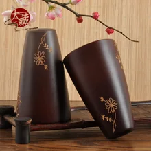 Деревянная чашка кружка Ретро кофейная чашка простой молоко чашка для вина из Китайская ель натуральный Творческий personality13.2* 8 см