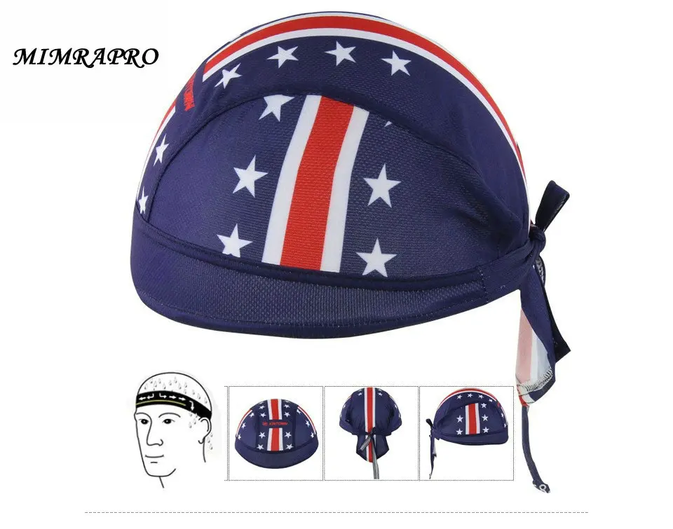 

MIMRAPRP Quick Dry Cycling Cap Head Scarf Summer Men Running Riding Bandana Headscarf Ciclismo Pirate Hat Hood Headband 03-01