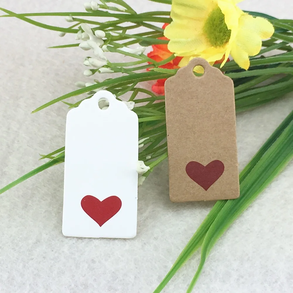 100pcs Love Wedding Paper Cards Kraft Hang Tags/Price Tags/DIY Handmade