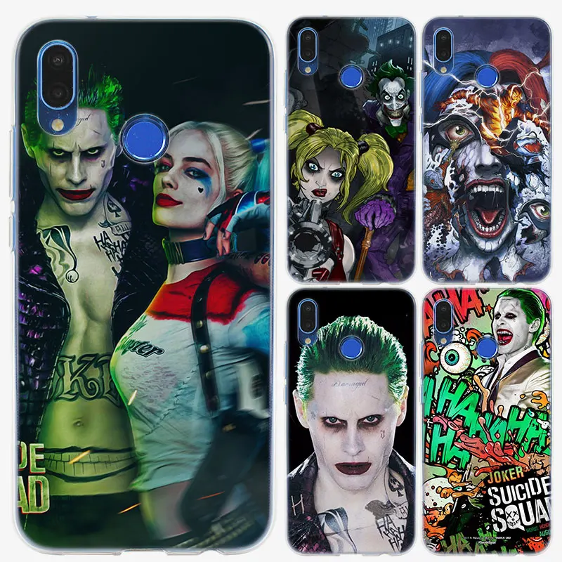 

joker and harley suicide squad Soft TPU Silicone Phone Case for Huawei P20 P20Lite P10 P8 P9 Lite 2017 P Smart