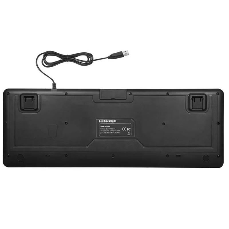 Проводная клавиатура с Большой печатью и подсветкой интерфейс USB 104 большой тип