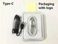 10Pcs/lot 100% Genuine Original USB Type-C 1.2M fast Charing Data Sync Cable For S8 Note 7 8 S9 S8 plus with package USB C