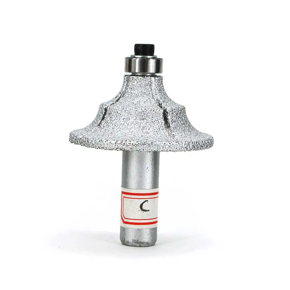 Brazed diamond tool bits are used for quartz stone, artificial stone, granite, marble, ceramic trimming, shape, grinding GJ017