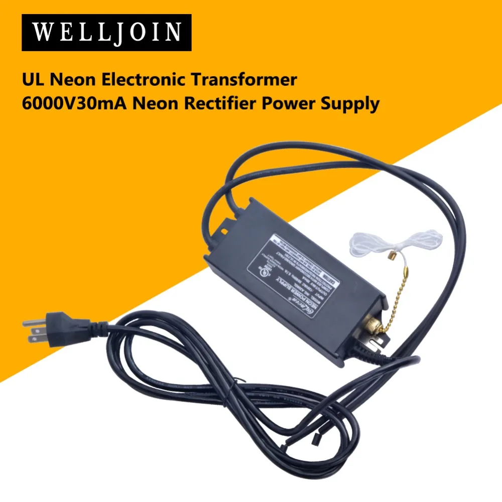 

65W UL certification Neon Light Transformer Power Supply Neon Lamp Rectifier Electronic High-frequency Transformer 6KV 30mA