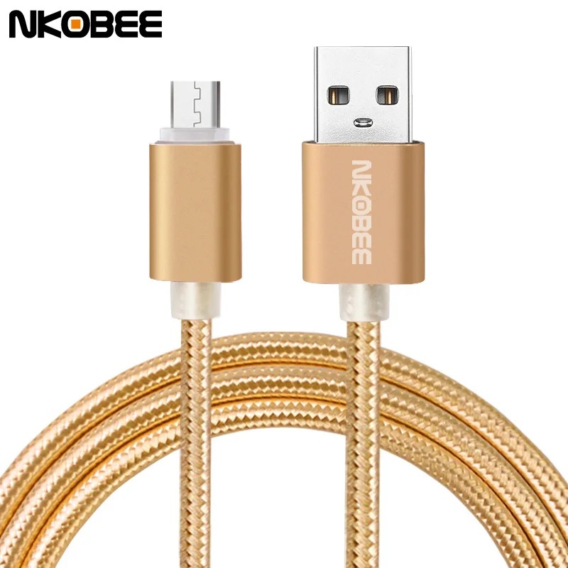 NKOBEE Luxury Aluminum Metal Braided Mobile Phone Cable For iPhone 5 6