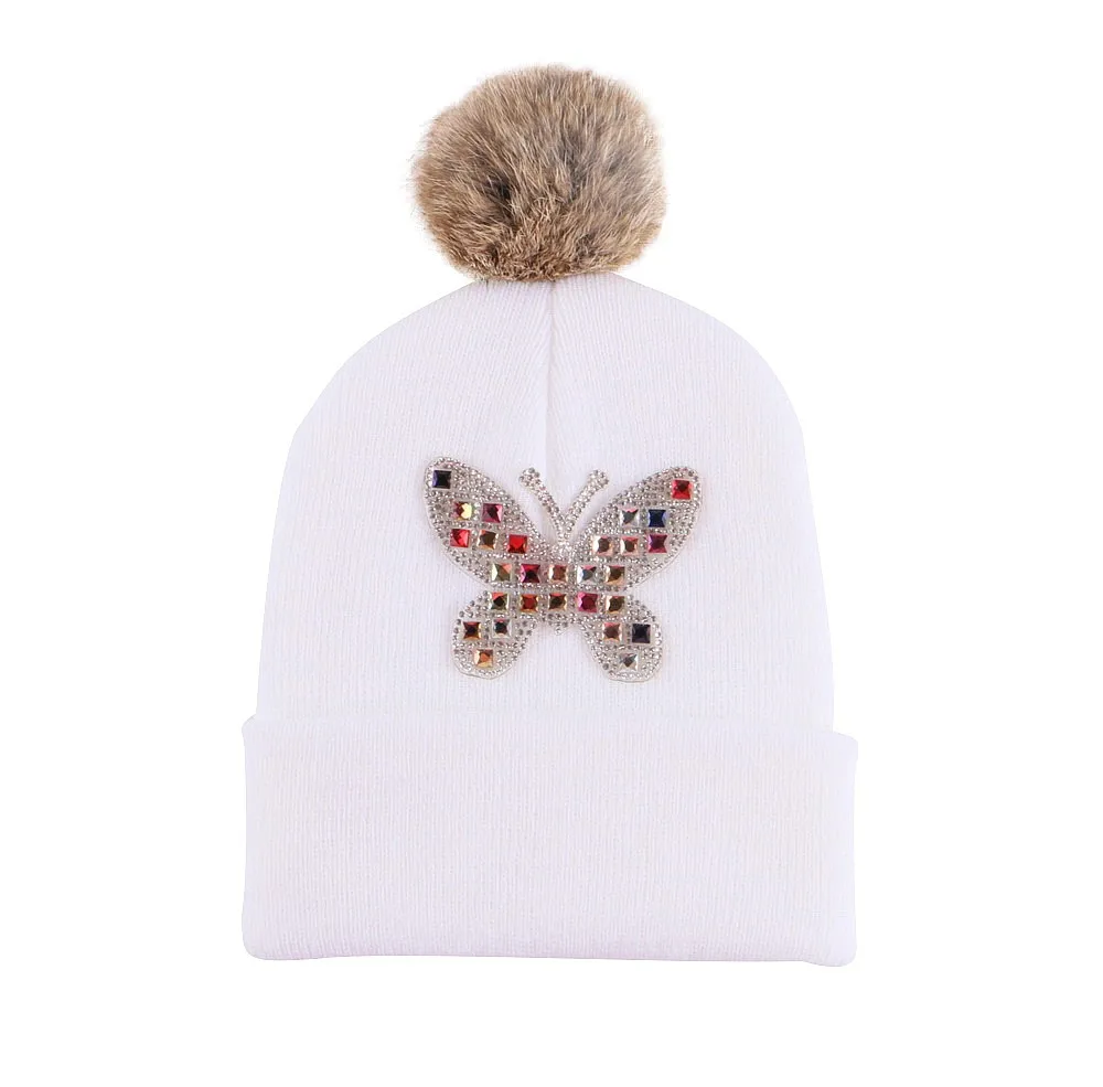 Best Quality Girl Boy Children Fashion Winter Hat Knit Pom Ball Beanie Cap 312 Year Old Kids
