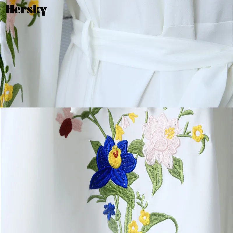 Дубай абайя кафтан Турецкая мусульманская женская цветочная вышивка одежда исламский кафтан тонкое белое платье дамы Халат Musulmane платья