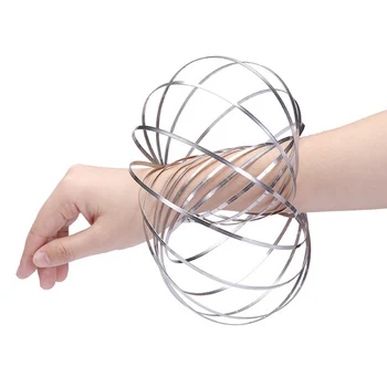 

New Flow Ring Toy Amazing Flow Toy Kinetic Spring Toy Funny Outdoor Game Intelligent Antistress Toy Fidget Spinner