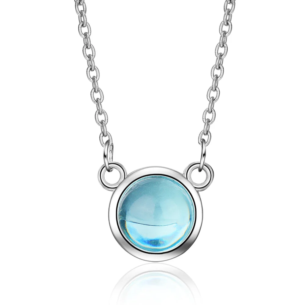 simple women necklace silver (3)