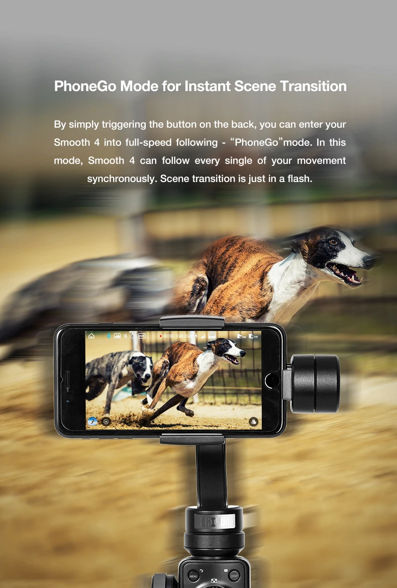 ZHIYUN Smooth 4 3 оси смартфон ручной карданный стабилизатор steadicam для iphone 6 X Экшн-камера huawei P20 Pro Gopro4 SJCAM