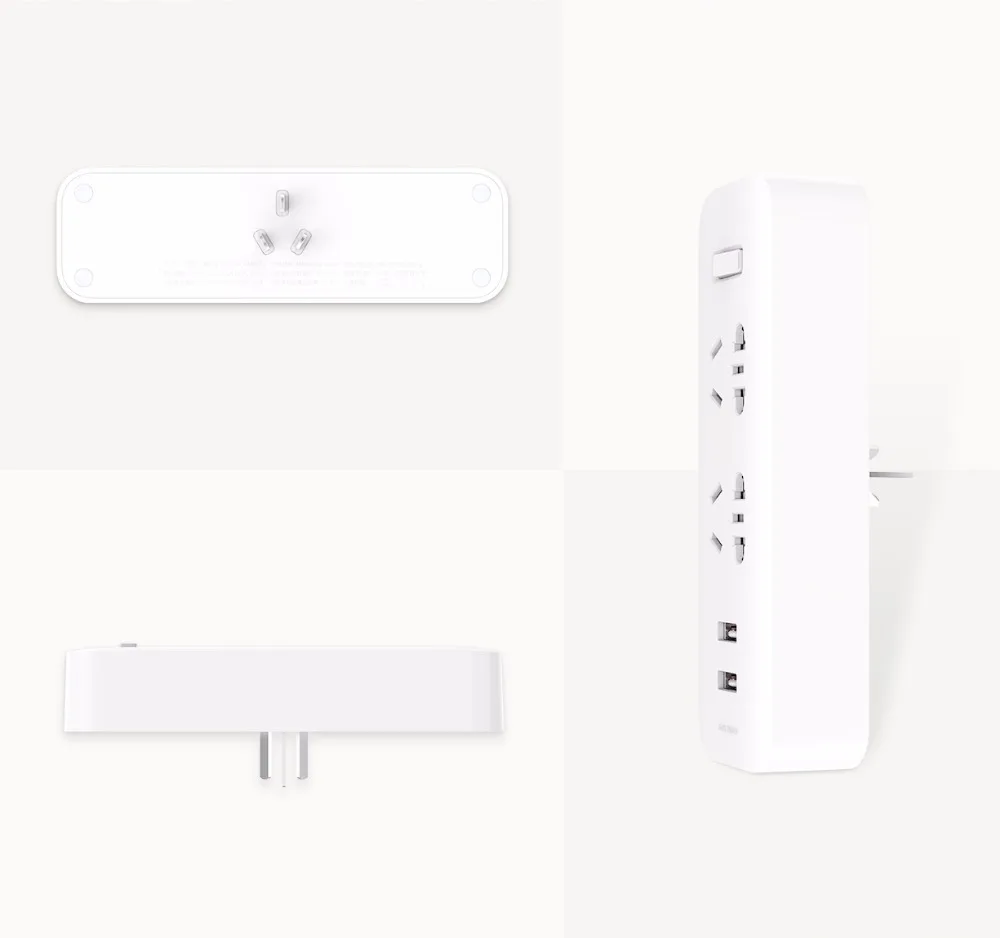 Xiaomi Mijia, два преобразователя, лента питания, защита от перегрузки, 5 В, 2,1 А, двойной, 2 USB, для настенной зарядки, портативная вилка, адаптер питания