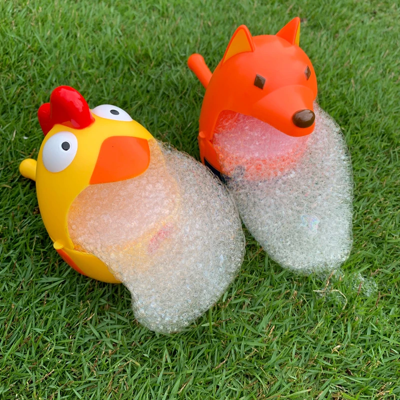 Пузырьковые лисы Детские Игрушки для ванны для детей забавная Ванна курица мыльница для ванной, бассейна плавательный машина с пузырями детская ванная комната