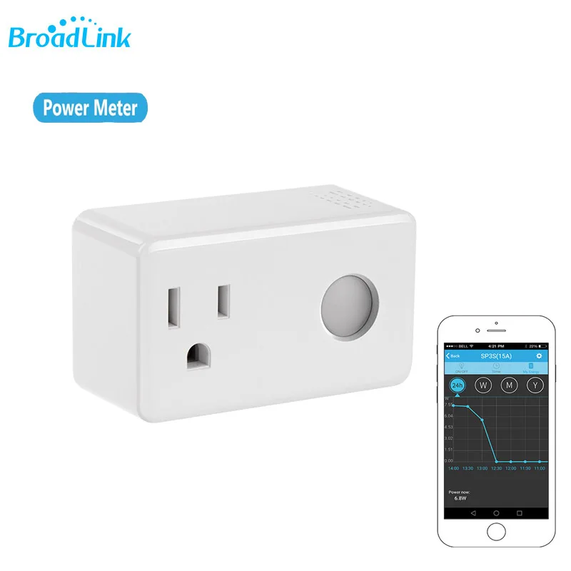 Новый Broadlink SP3S US Energy Monitor умная Беспроводная розетка Wi Fi пульт дистанционного