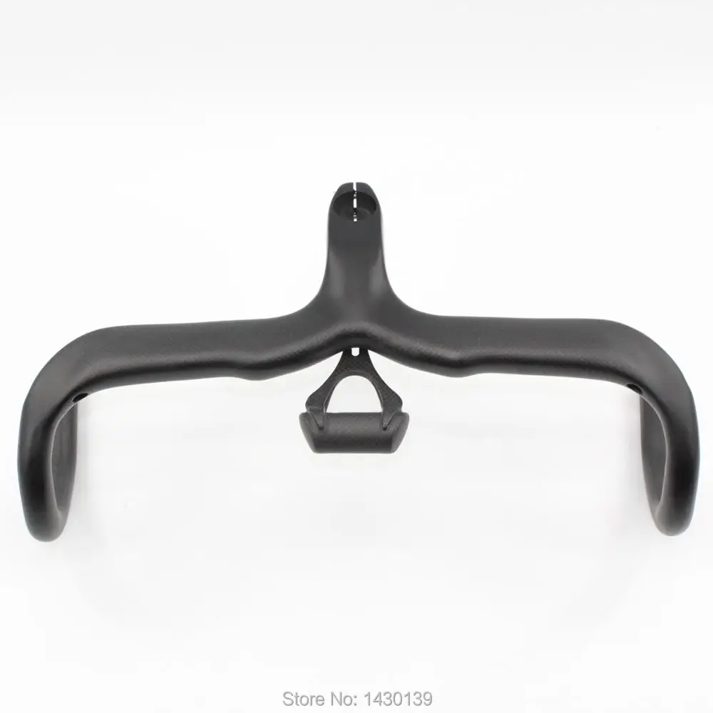 

New Road bicycle 3K full carbon fibre handlebars carbon bike handlebar and stem integratived with computer stents Free shipping