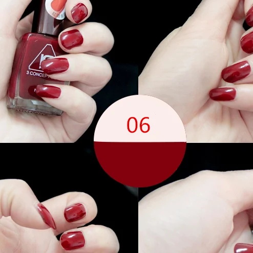 Лаки для ногтей модные Красного цвета 15 мл Дизайн ногтей Макияж косметический Vernis а Ongle украшения матовая Гели для ногтей Польский - Цвет: 6
