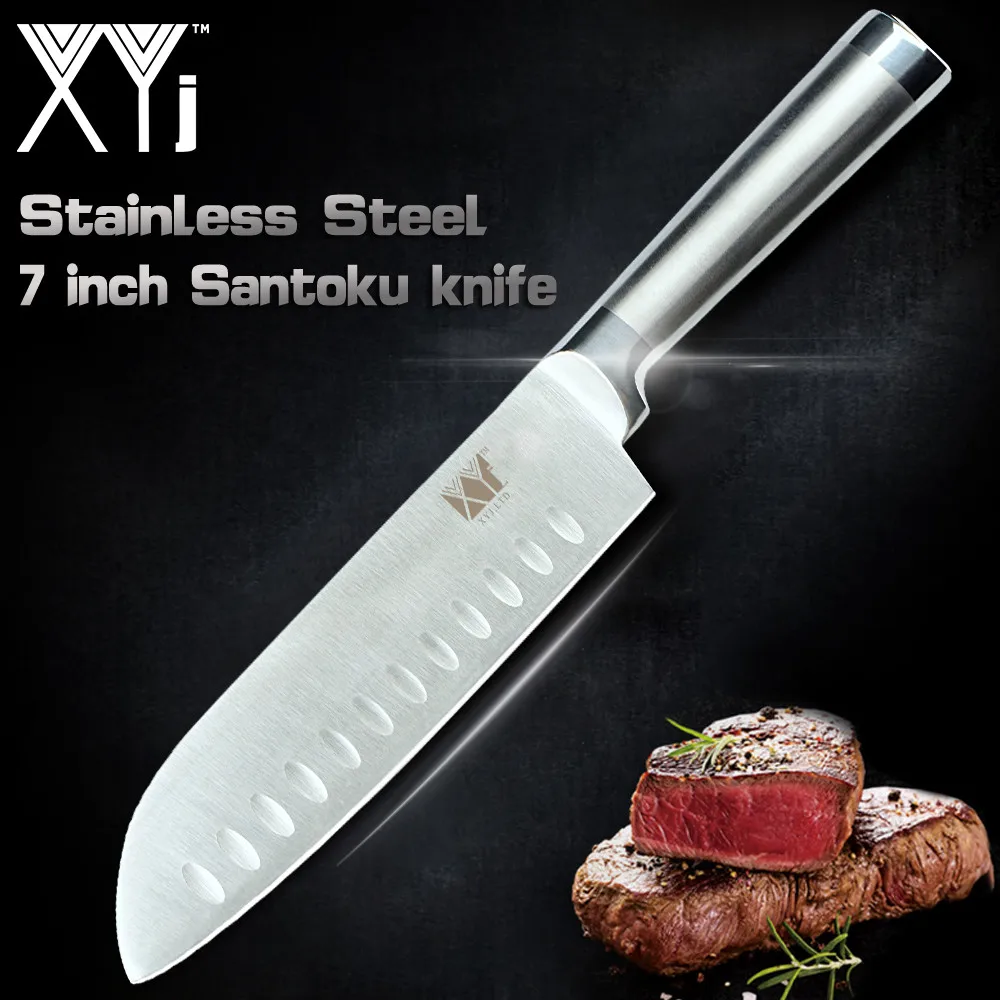 

XYj Stainless Steel Kitchen Cooking Knife Accessories Japanese Style Paring Utility Santoku Bread Chef Slicing Cooking Knives