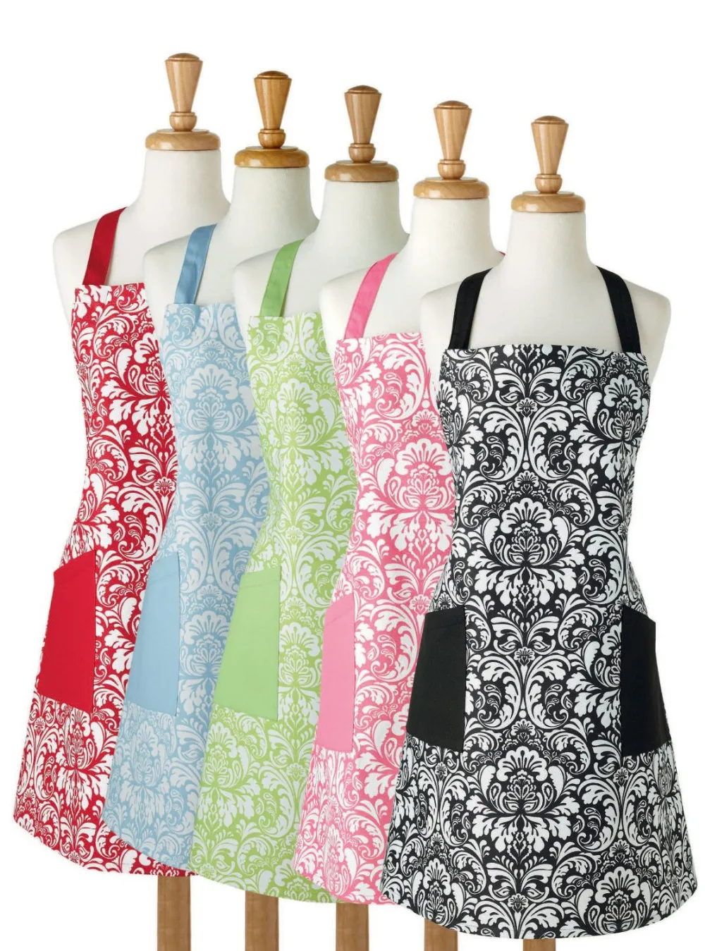 Women's Apron Home Shop Kitchen Cooking Adjustable Neck Strap & Waist