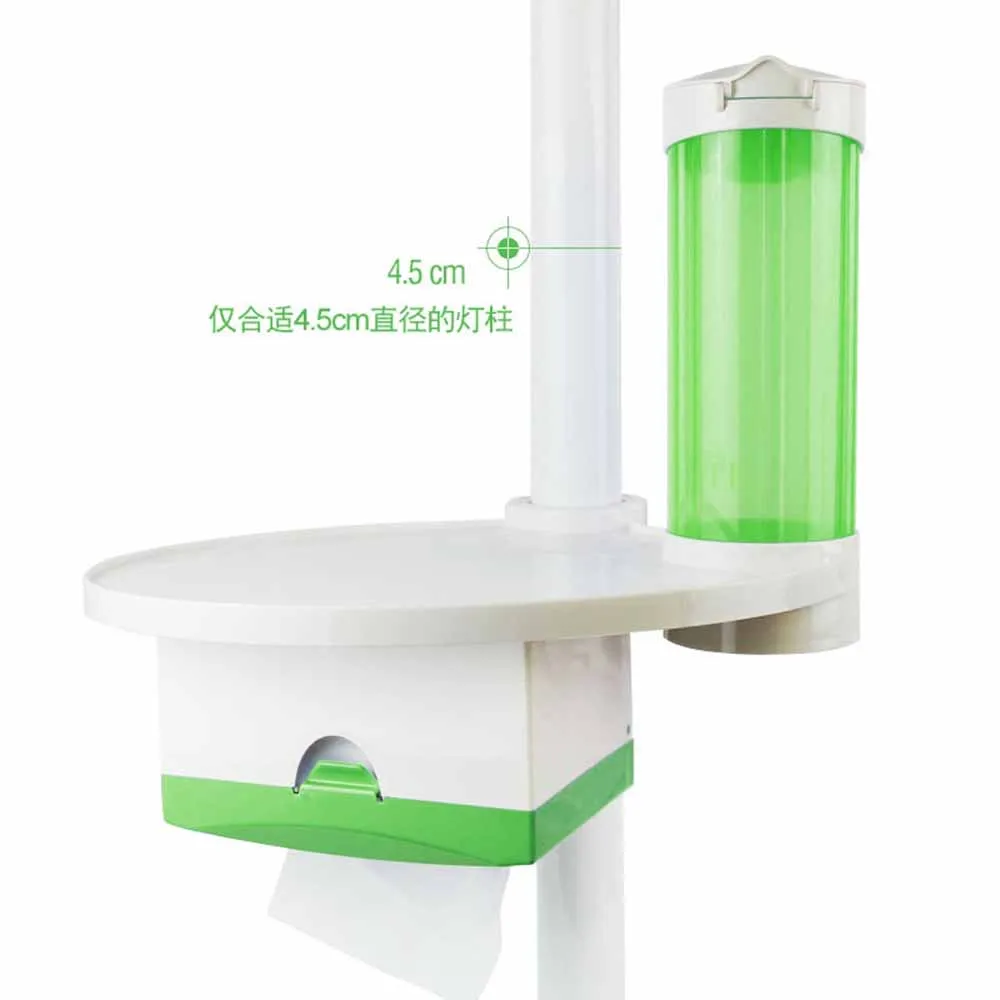 

Dental chair cup rack three in one storage table tissue box small tray additional tray cup holder cup bucket dental fittings