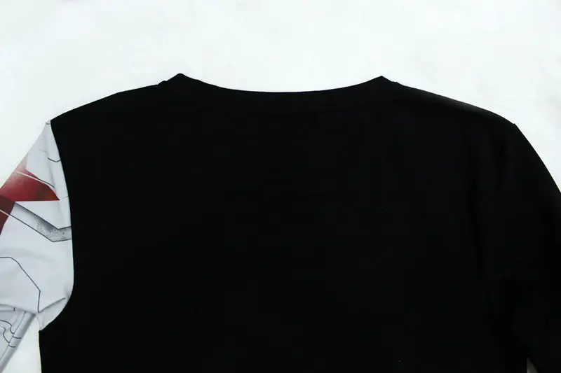 Takerlama Зимний Солдат взрослый длинный рукав футболка Железный рука Капитан Америка Топ Фитнес мужской косплей костюм