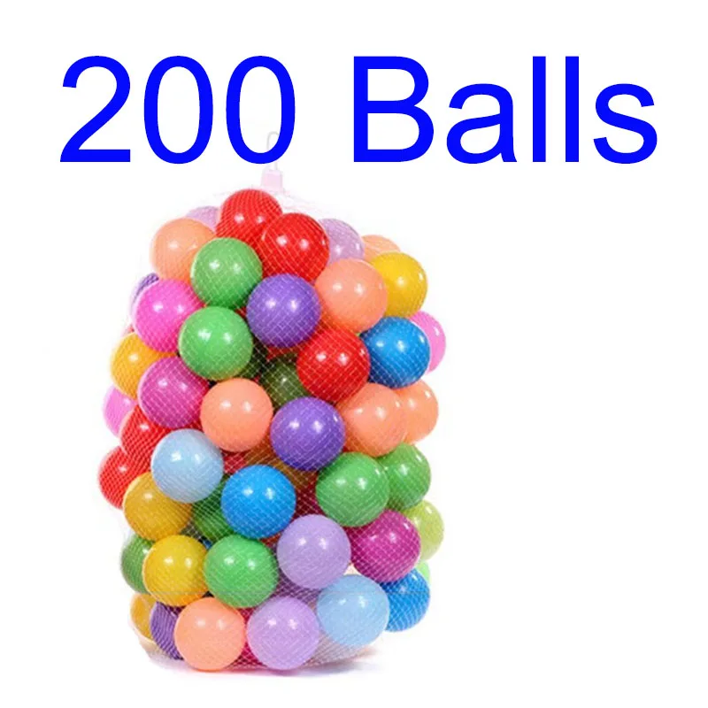 200 шт красочные детские игрушки для бассейна, палатка, океанские волнистые шары, пластиковые шарики для игр на открытом воздухе, забавная игрушка для купания, спортивный мяч для плавания - Цвет: Classic 200 Balls