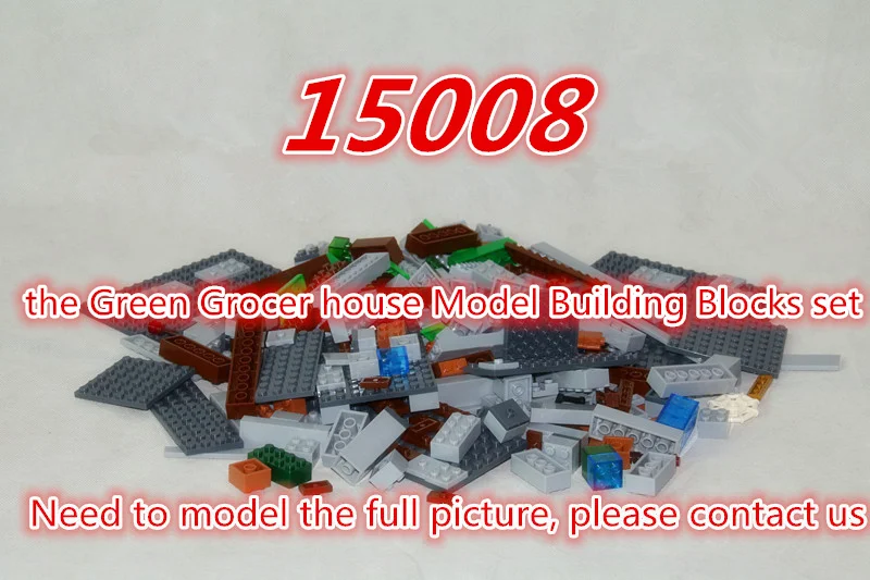 

New ideas series the Green Grocer house Model Building Blocks Compatible 10185 15008 Classic Architecture Toys for children