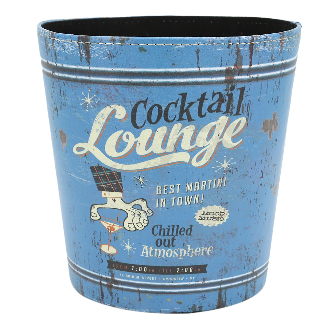 HIPSTEEN 26*26*26CM British Style Trash Bin Household Uncovered Garbage