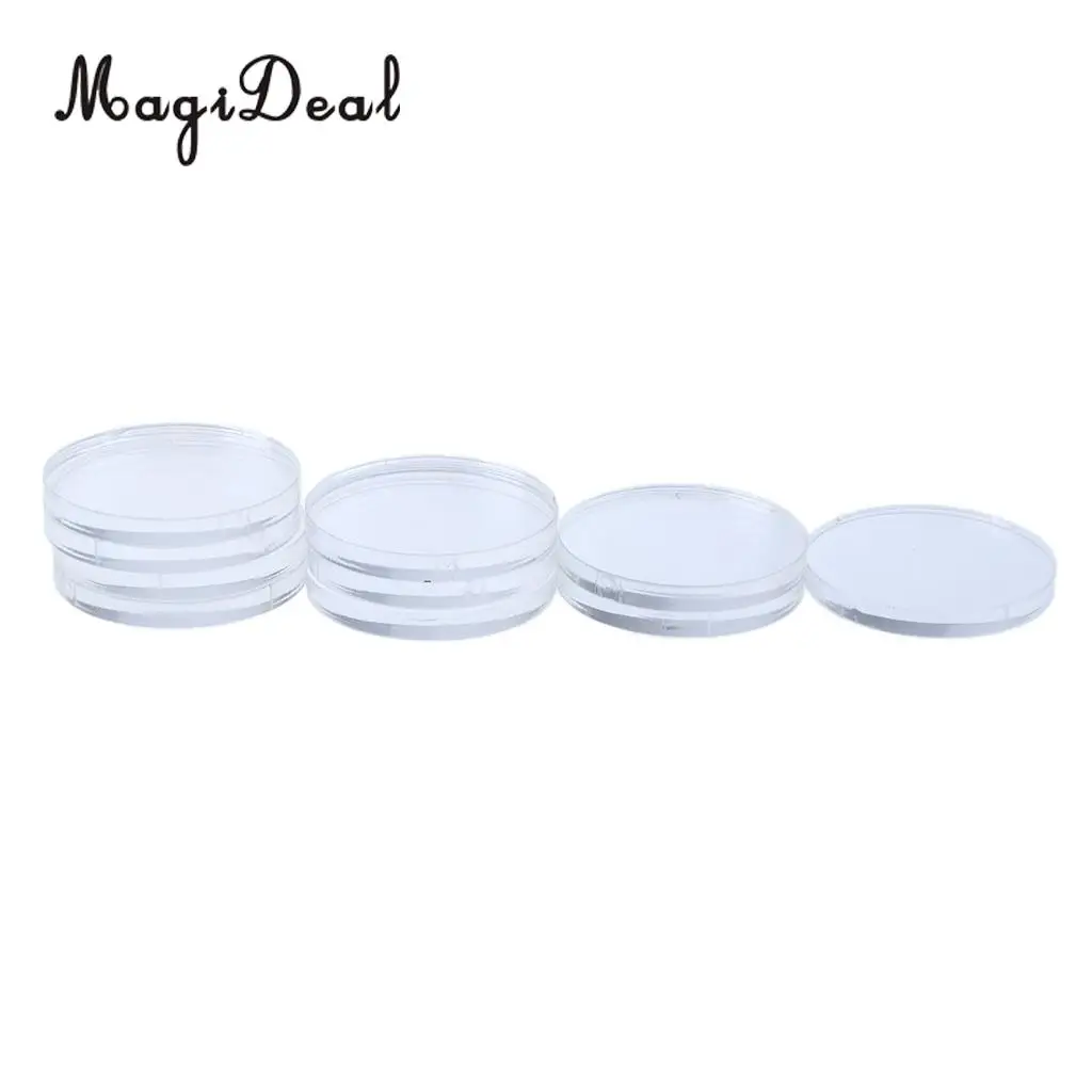 10pcs Action Figure Display Stands Clear Miniature Base Wargame Table Game