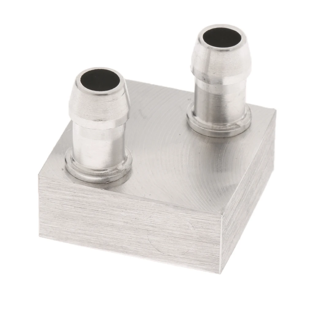 

Aluminum 2Way Water Cooling Block for CPU Graphics Radiator Heatsink 30x30mm