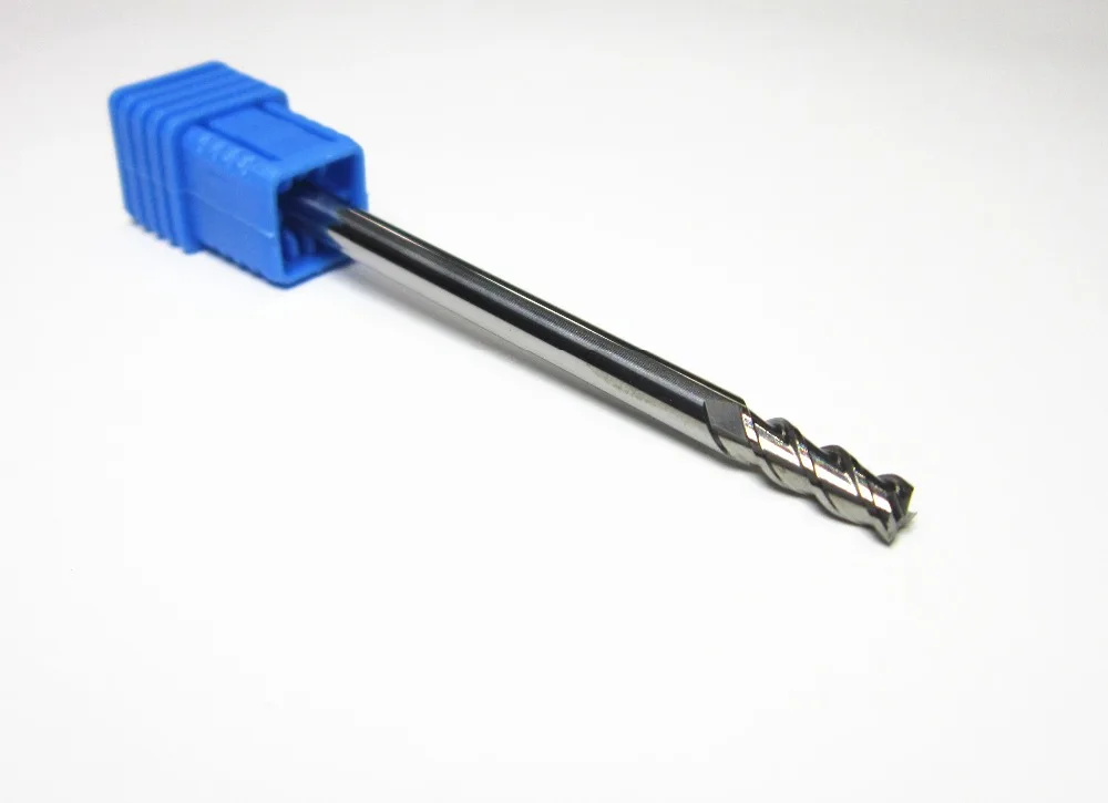 HARFINGTON 2pcs Square Nose End Mill 4mm Shank 1.5mm X 8mm AlTiSin