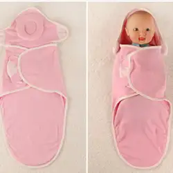 Новинка 2017 года 0-6 месяцев детское одеяло 100% хлопок ребенка пеленать Обёрточная бумага для конверт с Подушки детские новорожденных